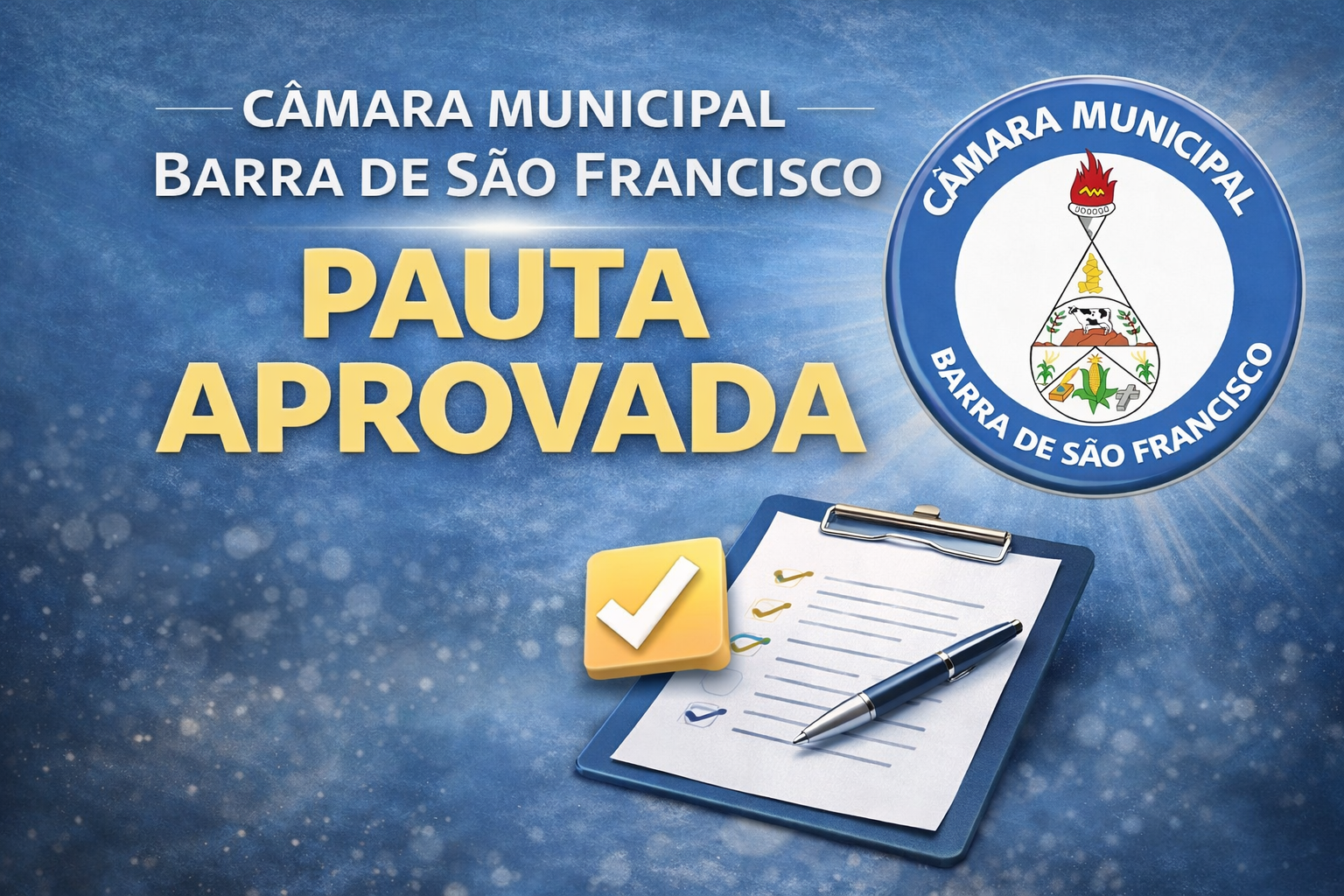 Pauta aprovada na sessão legislativa desta segunda feira dia 06